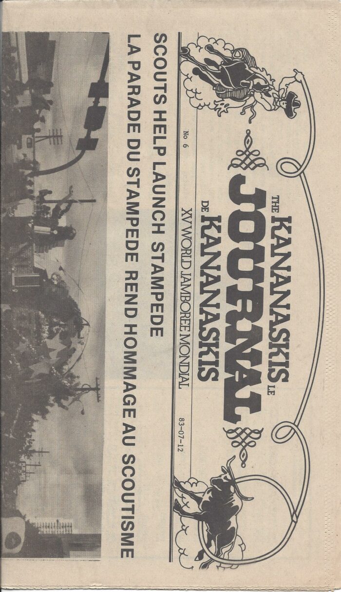 1983 15th World Jamboree No 6 Kananaskia Journal