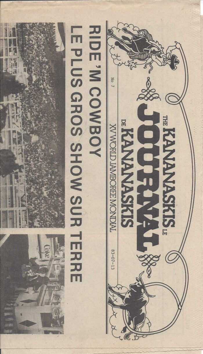 1983 15th World Jamboree No 7 Kananaskia Journal