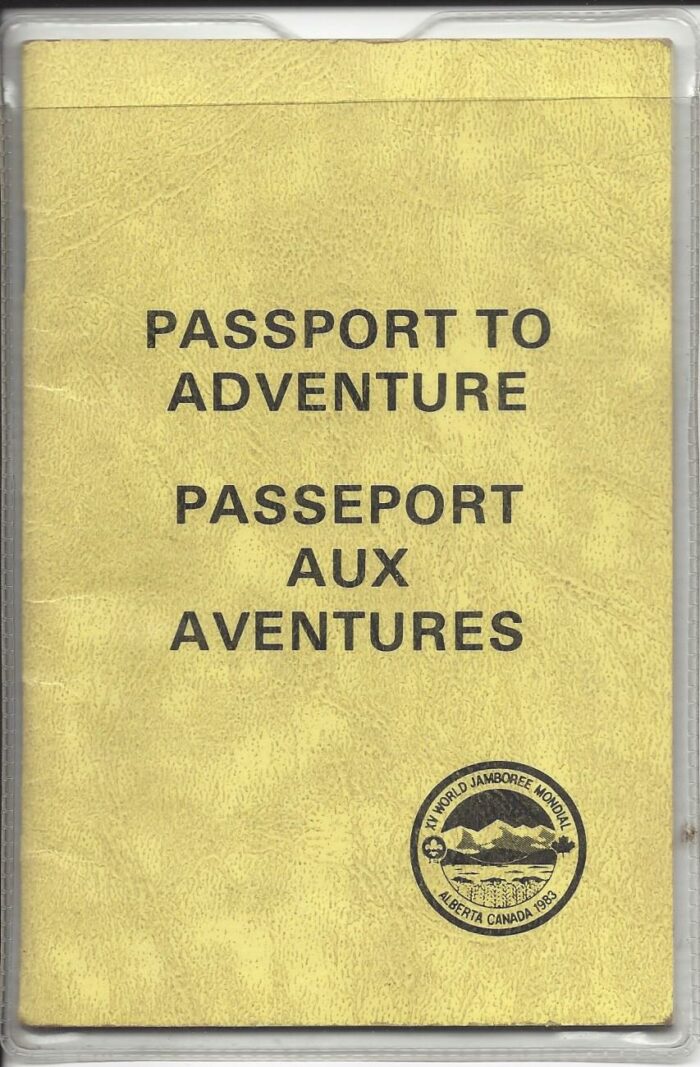 1983 15th World Jamboree Passport with Sleeve