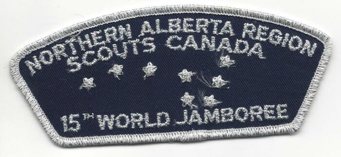 1983 15th World Jamboree Northern Alberta Region Contingent Shoulder Patch