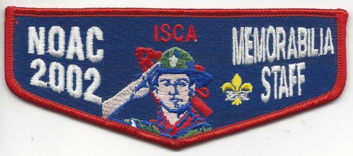 ISCA Memorabilia Staff NOAC 2002 Flap