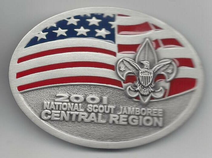 2001 National Jamboree Belt Buckle Central Region