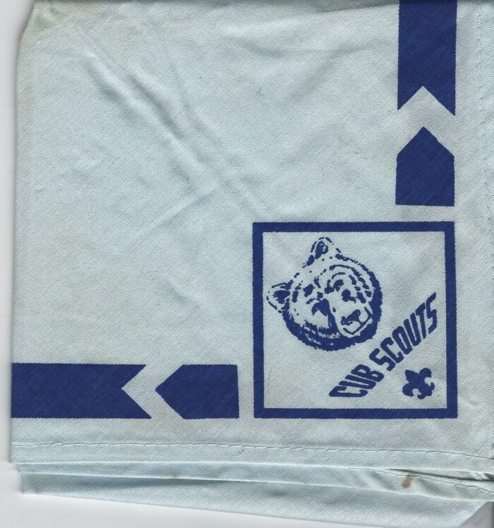 Cub Scout Bear Neckerchief with Scout Emblem