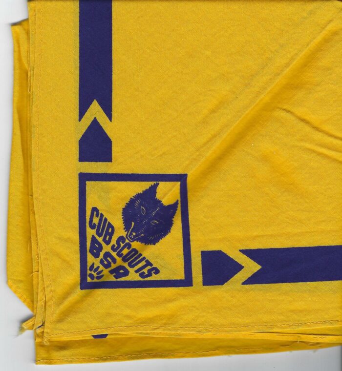 Cub Scout Wolf Neckerchief with Paw Print