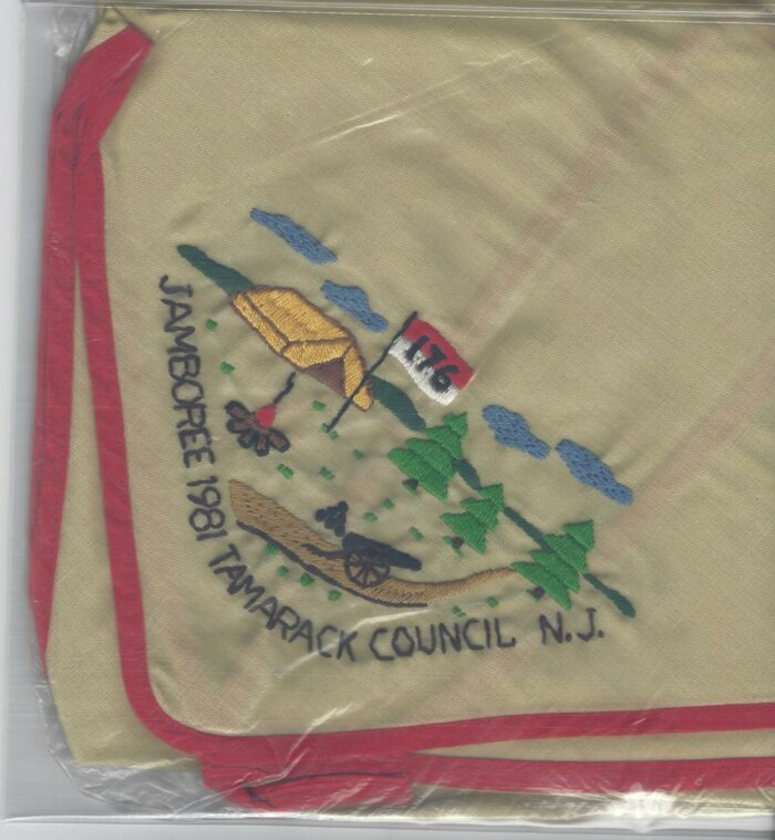 1981 NJ Tamarack Council Contingent 176 Neckerchief