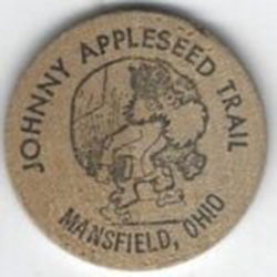 Johnny Appleseed Trail Wooden Nickel 38 mm