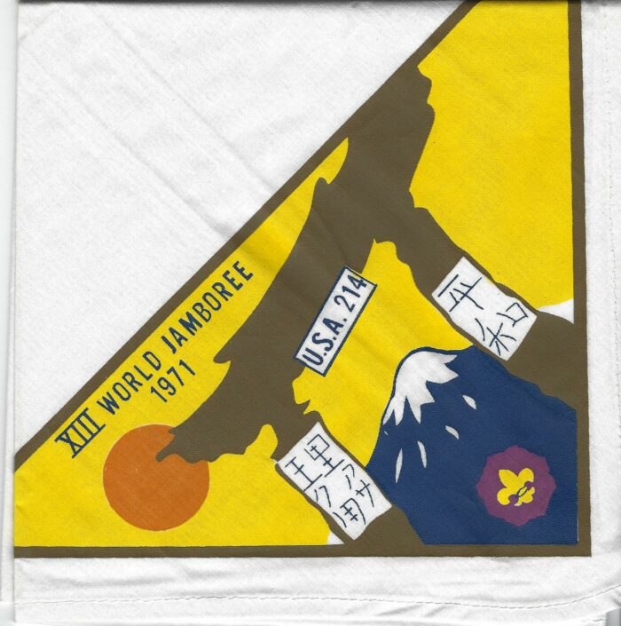 1971 13th World Jamboree Neckerchief USA Contingent Troop 214