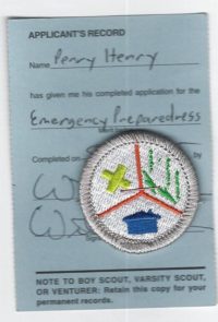 Emergency Preparedness Merit Badge