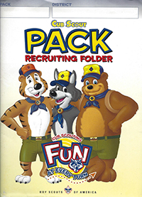 Cub Scout Pack Recruiting Folder Set