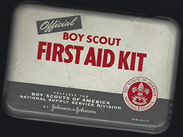 First Aid Kit Tin Used