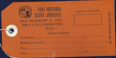 1981 NJ Luggage Tag