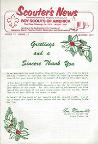 Allegheny Trails Council Scouter's News December 1979