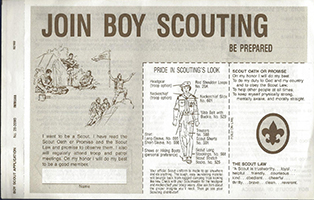 Boy Scout Youth Application 28-209B