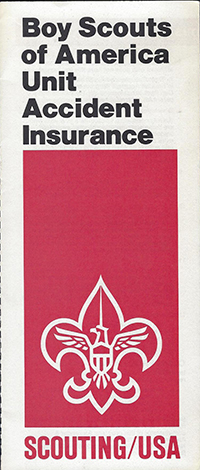 Boy Scouts of America Unit Accident Insurance 1984