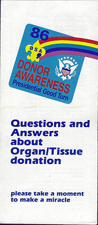 Donor Awareness Questions and Answers 1986 Brochure