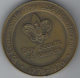 BSA Commemorate to Americas Bicentennial Medallion