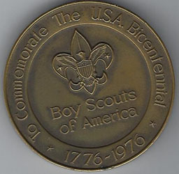 BSA Commemorate to Americas Bicentennial Medallion