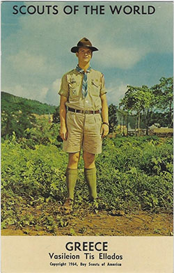 Scouts of the World Greece Postcard 1964