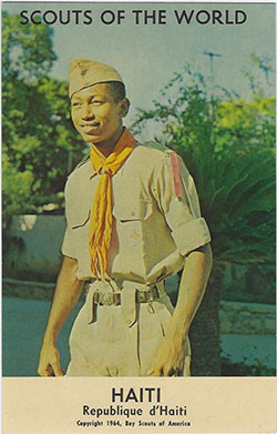 Scouts of the World Haiti Postcard 1964