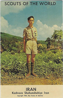 Scouts of the World Iran Postcard 1964