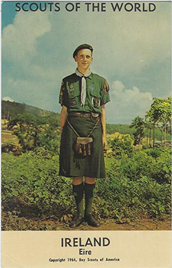 Scouts of the World Ireland Postcard 1964