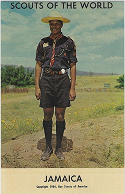 Scouts of the World Jamaica Postcard 1964