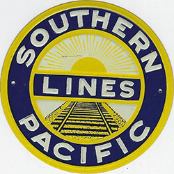 1954 Post Cereal Southern Pacific Lines Railroad Tin