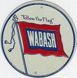 1954 Post Cereal Wabash Railroad Tin