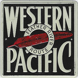 1954 Post Cereal Western Pacific Railroad Tin