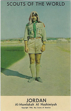 Scouts of the World Jordan Postcard 1964