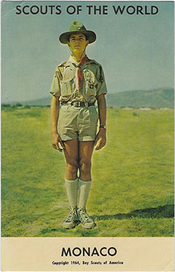 Scouts of the World Monaco Postcard 1964
