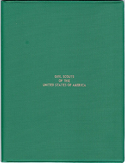 Certificate of Appreciation Girl Scouts of America in Folder