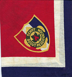 Schiff Reservation Neckerchief Red Tee Pee Purple Outlined