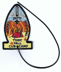 Texas Southwest Council Rocket Black Lanyard Into Scouting Fall Cub Camp