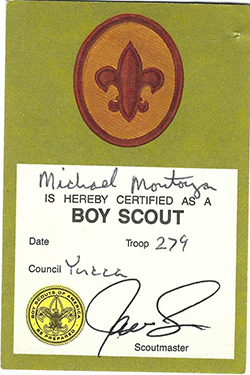 Certificate 1987 Printing 3410 MM Boy Scout Used