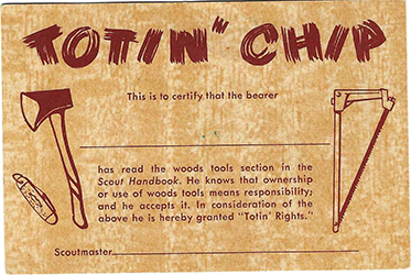 Certificate 4234 Totin' Chip