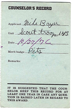 ertificate 1976 4124 Counselor's Pets MB Used