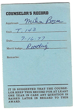 Certificate 1977 4124 Counselor's Reading MB Used