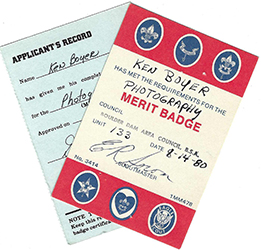 Certificate 1980 4124/3414 Merit Badge Photography KB Used