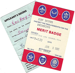 Certificate 1981 4124/3414 Merit Badge Swimming KB Used