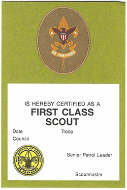 Certificate 1990 Printing 3413A First Class