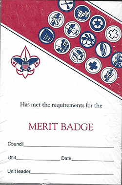 Certificate 33414 Merit Badge