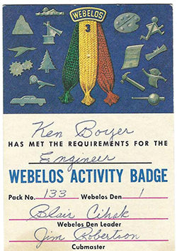 Certificate 3423 KB Engineer Webelos Activity