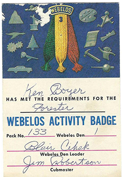 Certificate 3423 KB Forester Webelos Activity Used