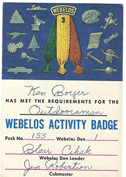 Certificate 3423 KB Outdoorsman Webelos Activity Used