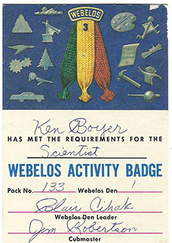 Certificate 3423 KB Scientist Webelos Activity Used