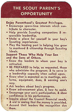 Certificate 4254 Job Description Scout Parent's Opportunity