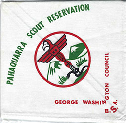 Camp Pahaquarra Scout Reservation Neckerchief All White