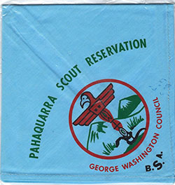 Camp Pahaquarra Scout Reservation Neckerchief Blue
