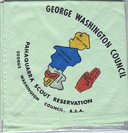 Camp Pahaquarra Scout Reservation Neckerchief Green